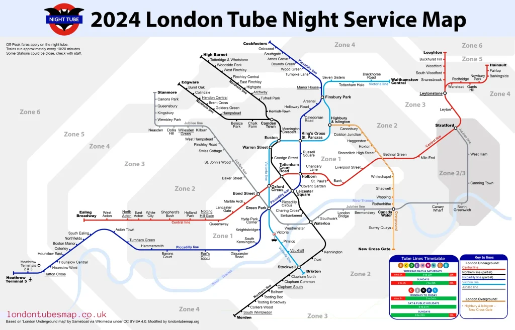London-Tube-Night-Service-Map