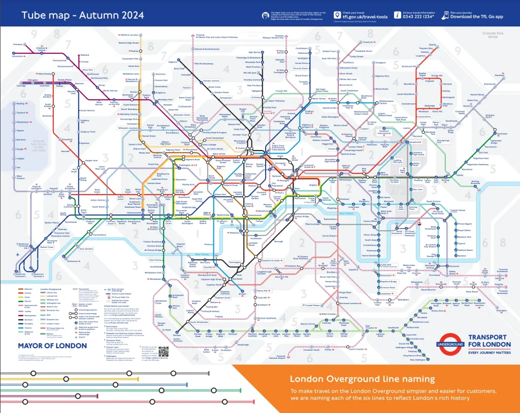 London tune map Autumn 2024